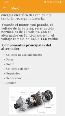 Electricidad automotriz android App screenshot 1